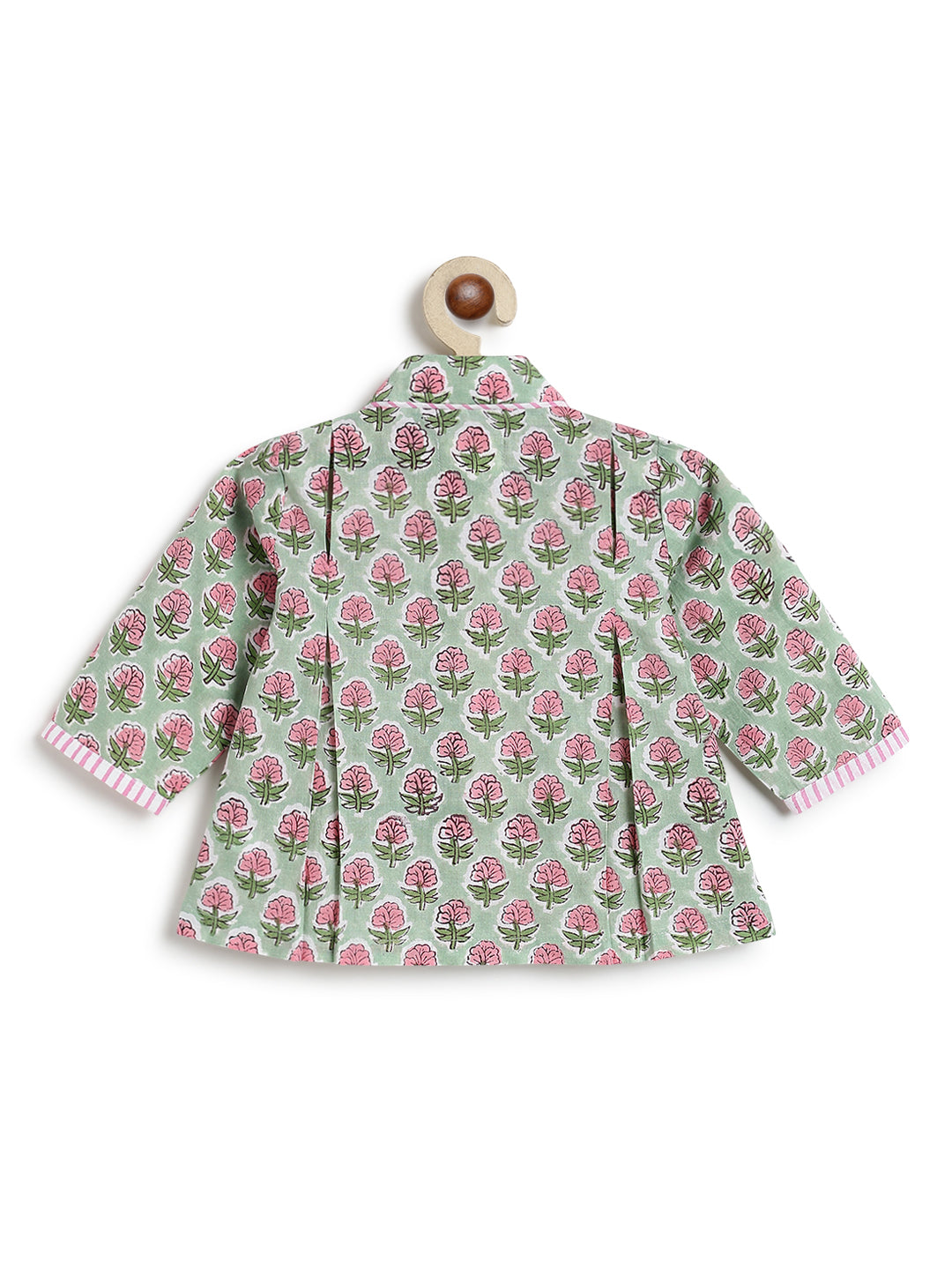 Flowers in bloom Flexi Kimono Set - Green