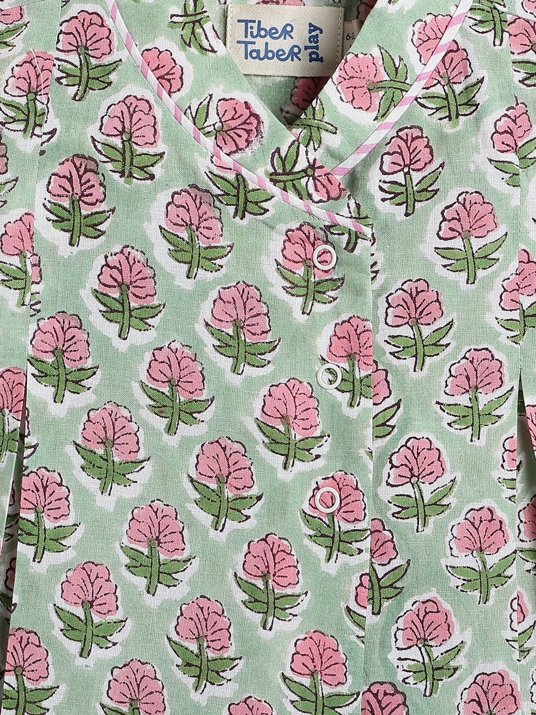 Flowers in bloom Flexi Kimono Set - Green