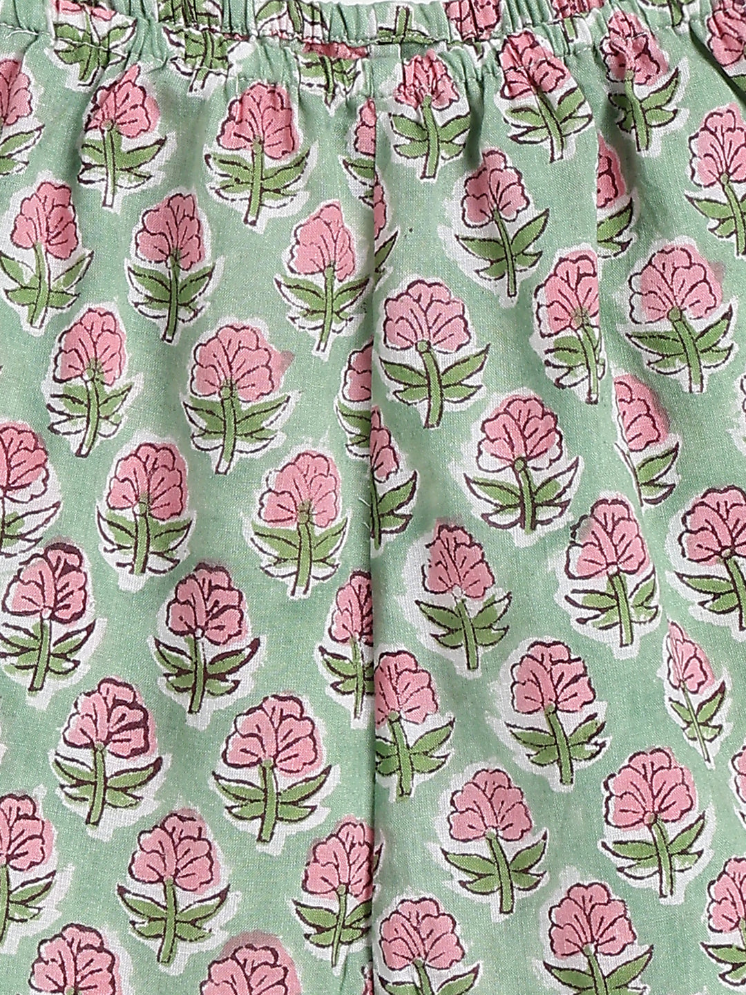 Flowers in bloom Flexi Kimono Set - Green