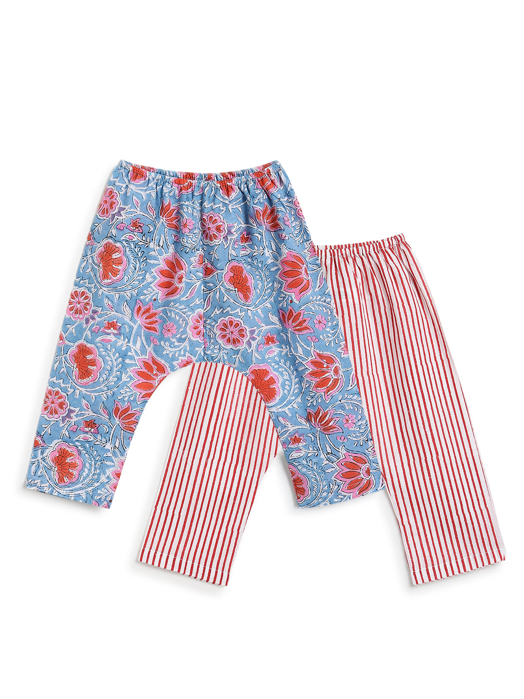 Flowers in bloom Flexi Kimono Set - Blue