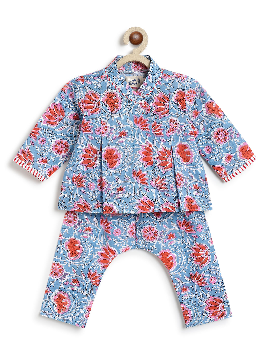 Flowers in bloom Flexi Kimono Set - Blue