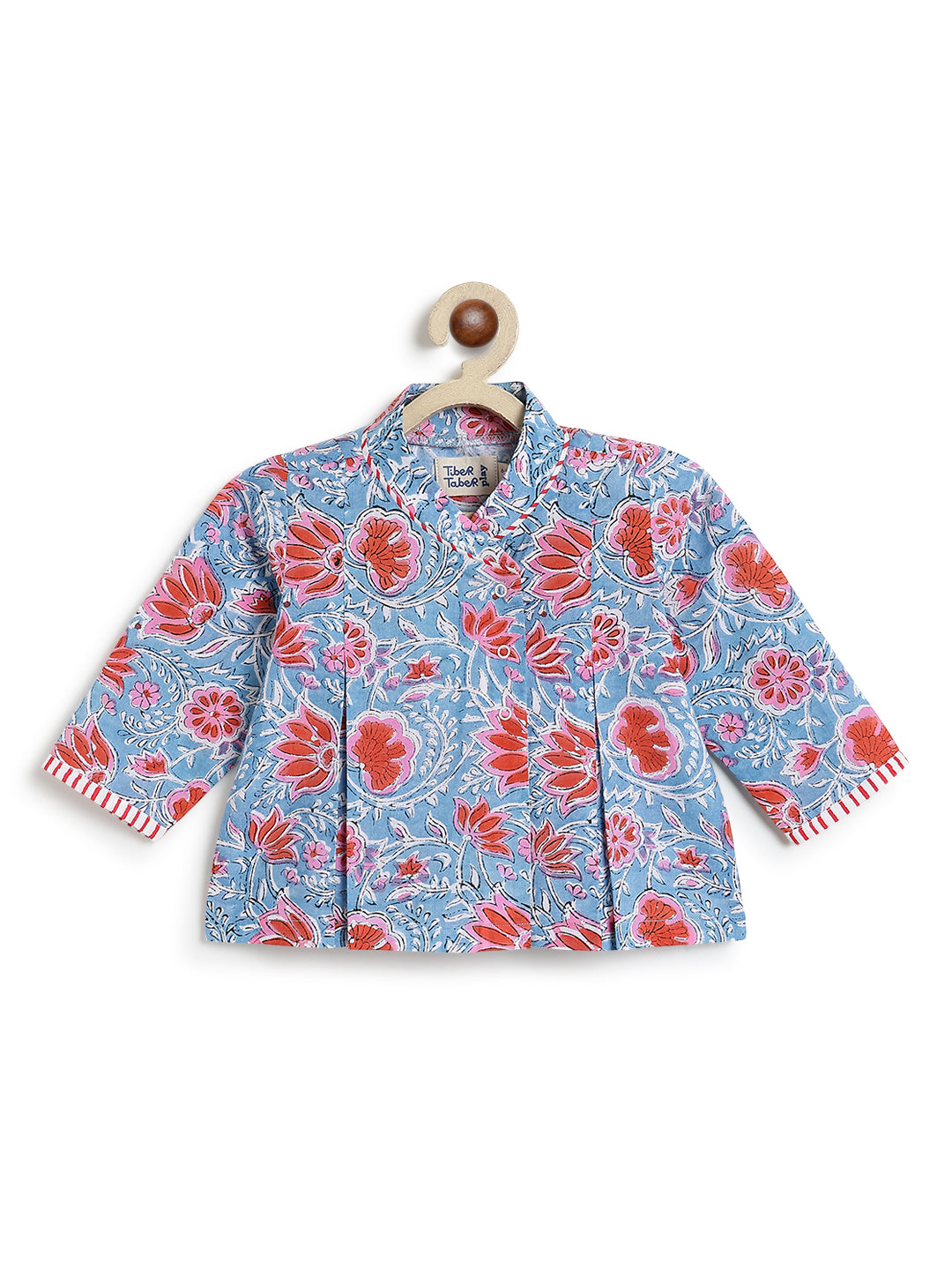 Flowers in bloom Flexi Kimono Set - Blue