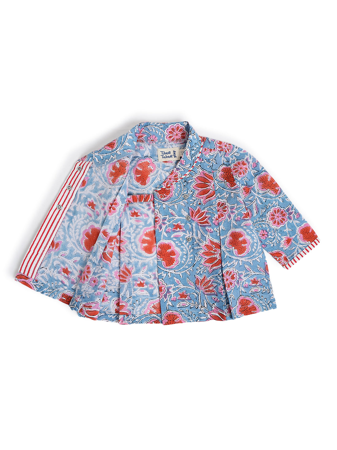 Flowers in bloom Flexi Kimono Set - Blue