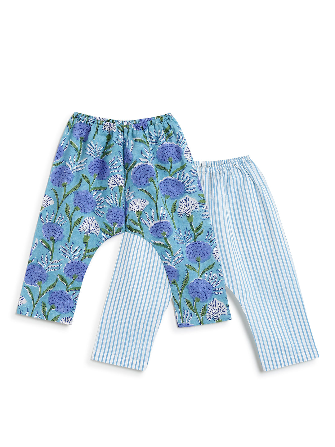 Flowers in bloom Flexi Kimono Set - Aqua