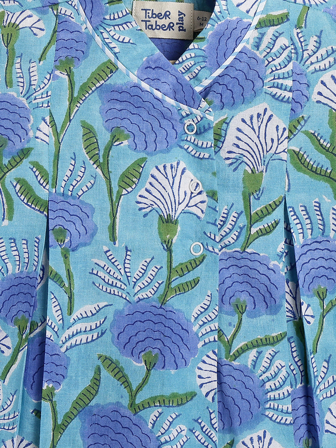 Flowers in bloom Flexi Kimono Set - Aqua