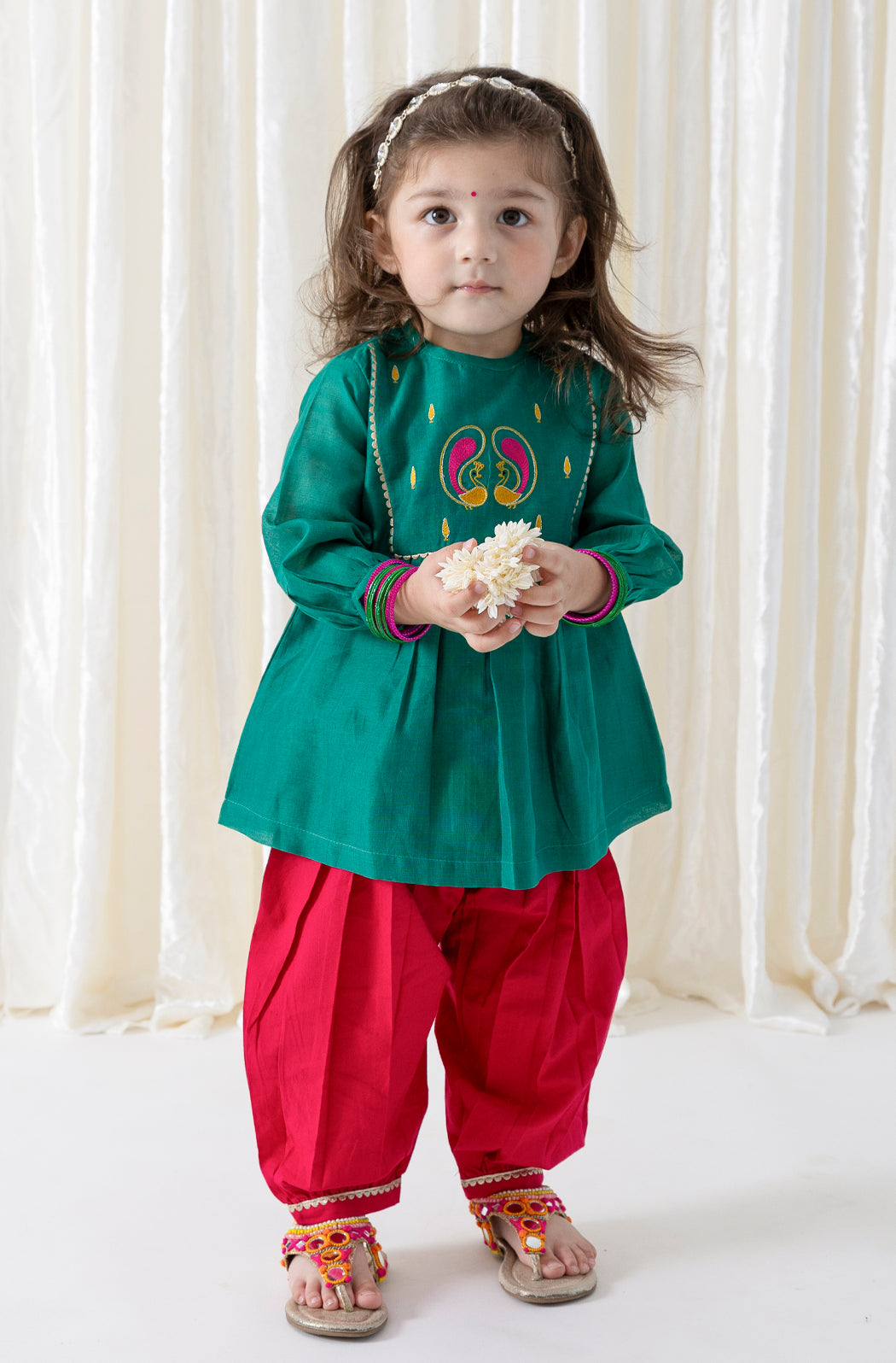 Peacock Bloom Suit Set