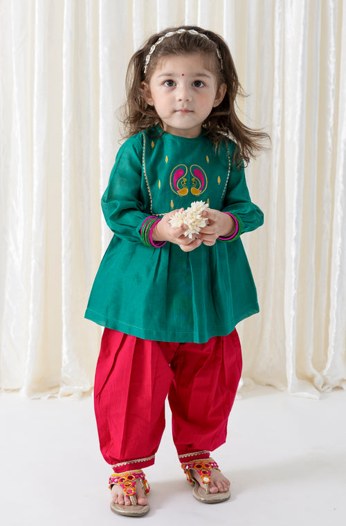 Peacock Bloom Suit Set