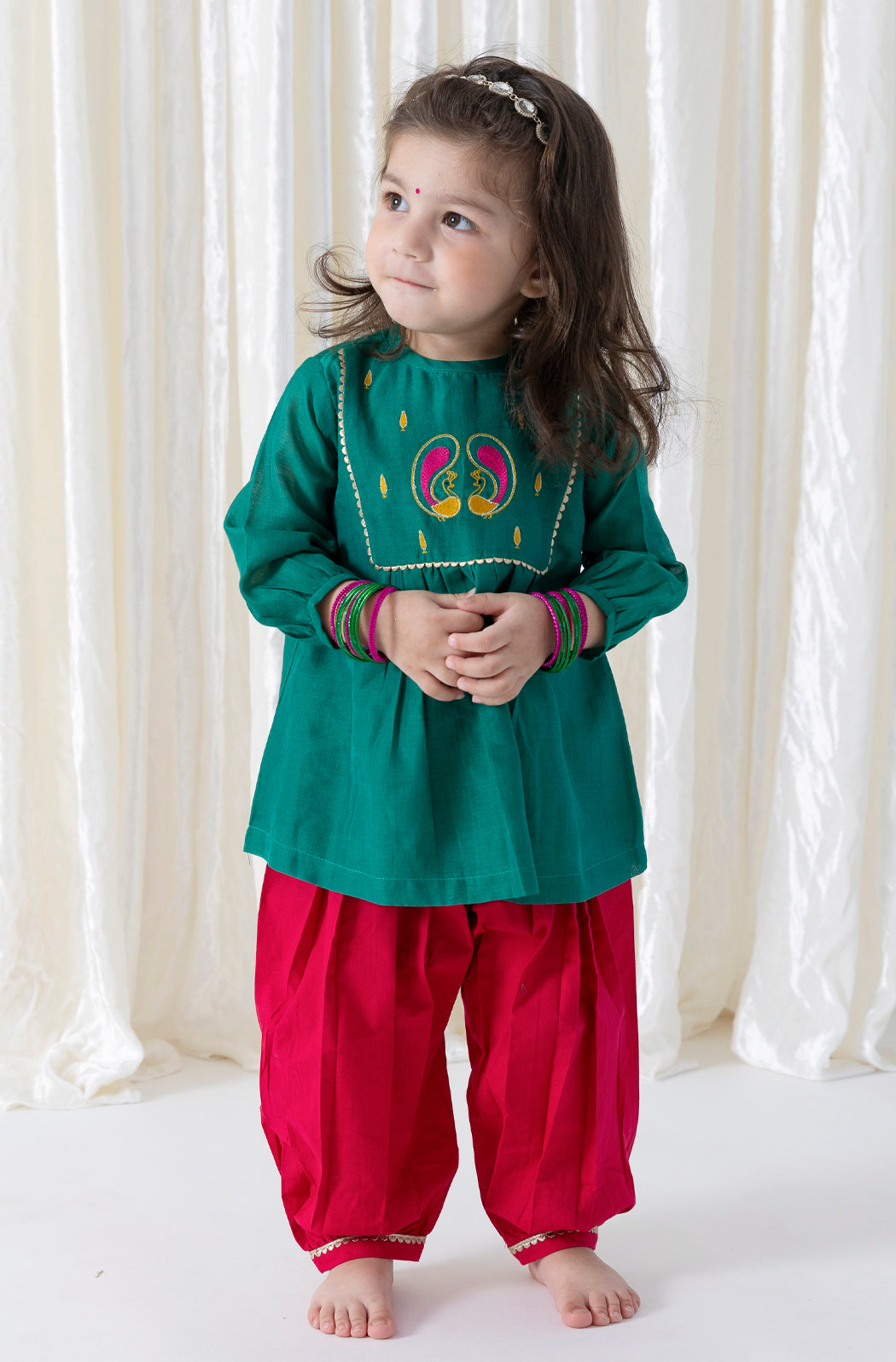 Peacock Bloom Suit Set