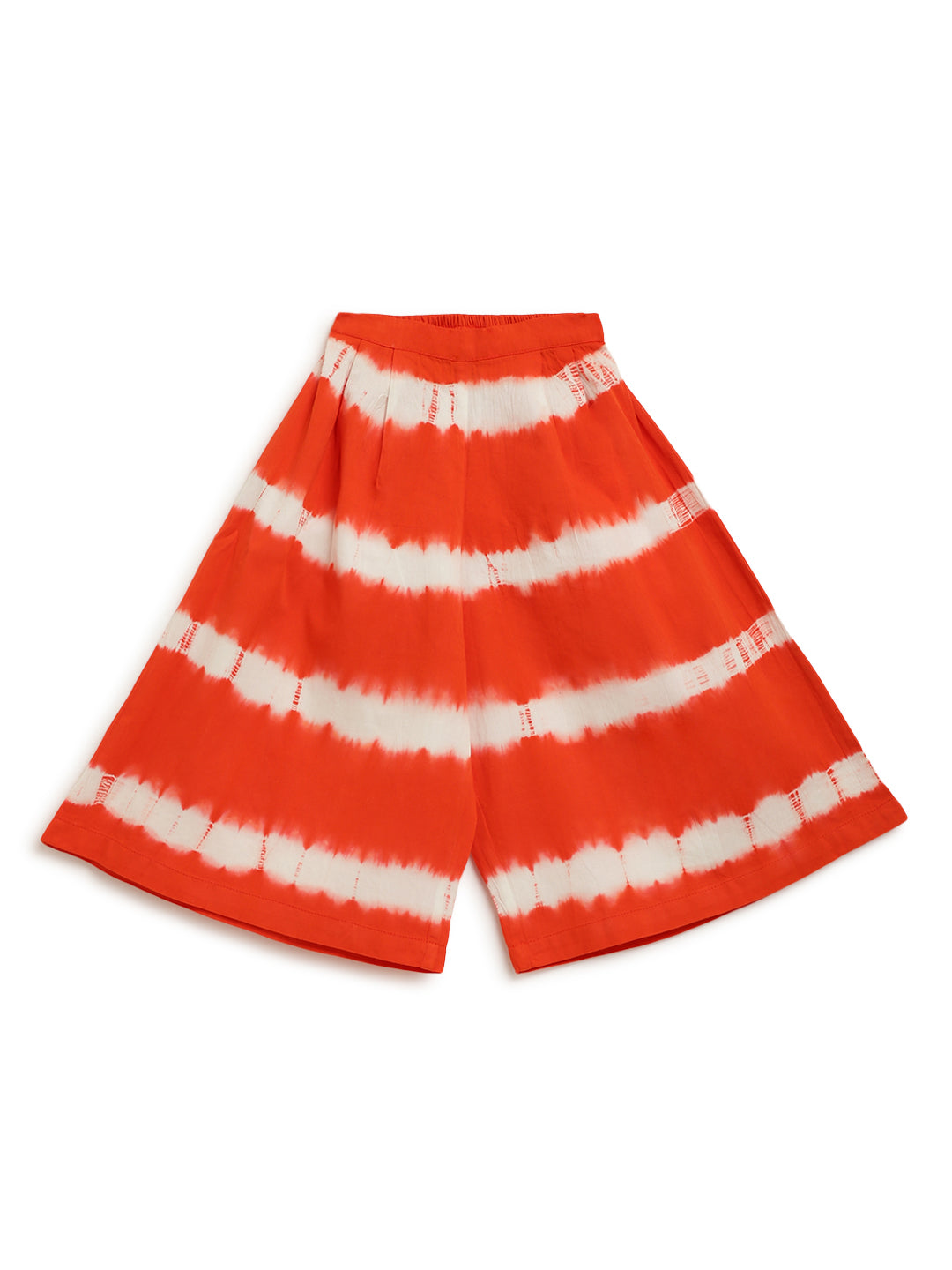Girls Orange Stripe Top Set