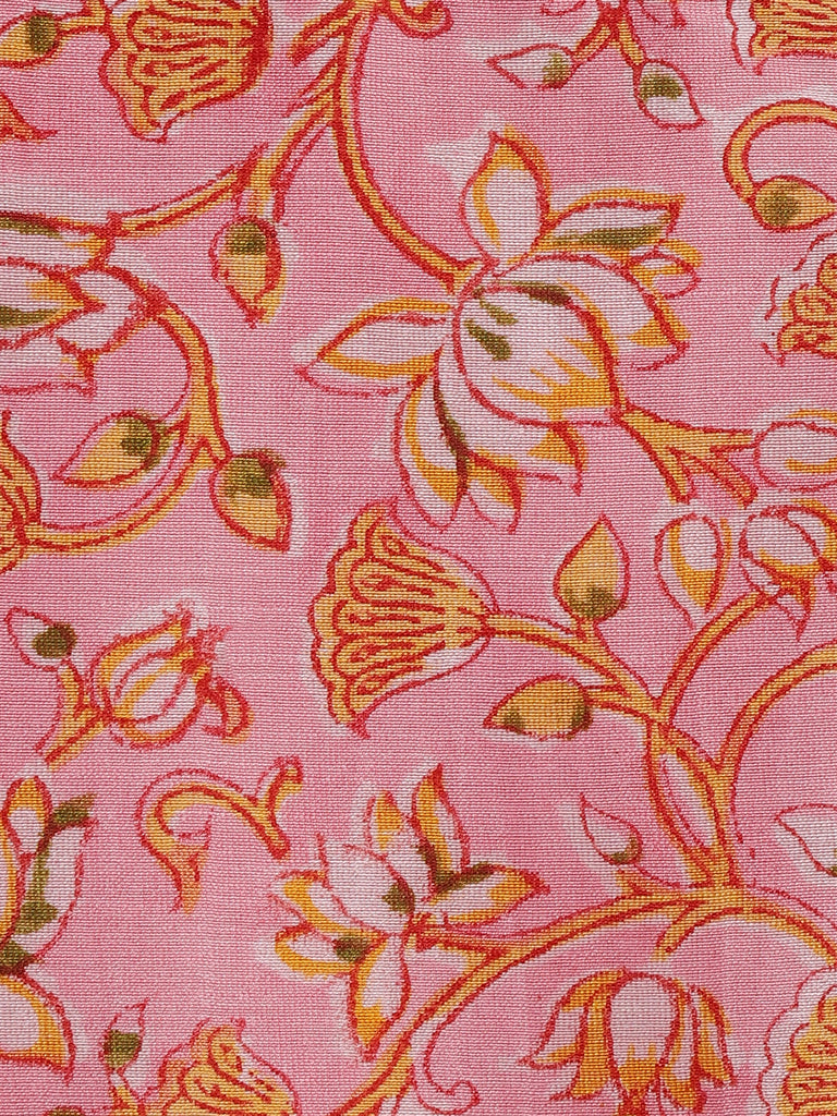 Buy Girls Jhabla Lotus Print by Tiber Taber Kids