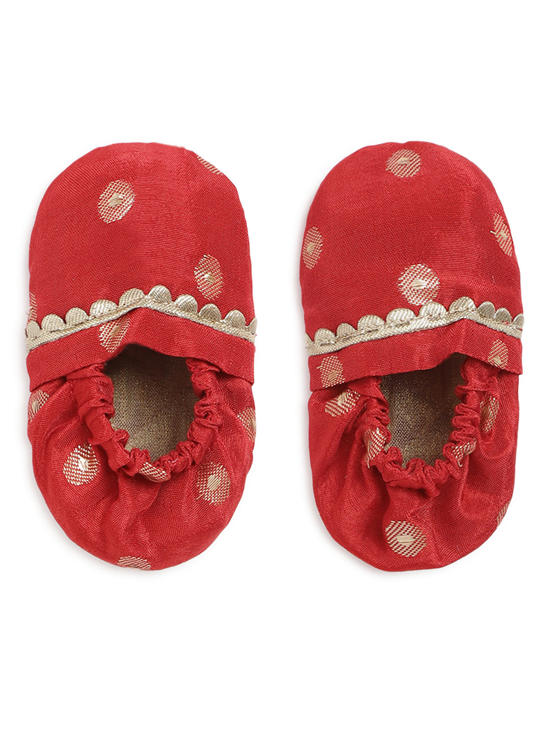 Shop Baby Soft Brocade Booties Mittens And Cap Set