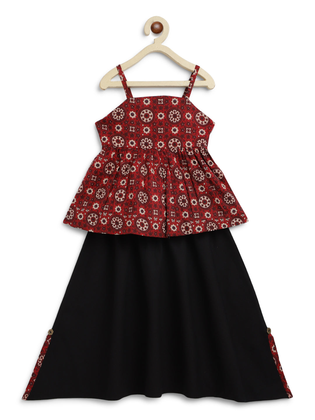 Little Miss Chulbul Coord Set - Red