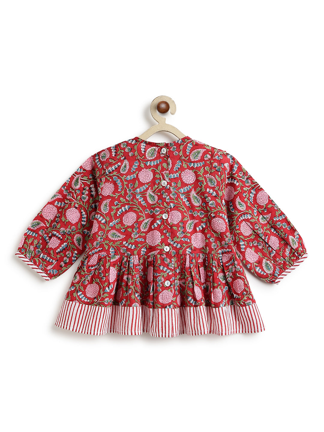 Cherry Red floral Top – Tiber Taber Kids