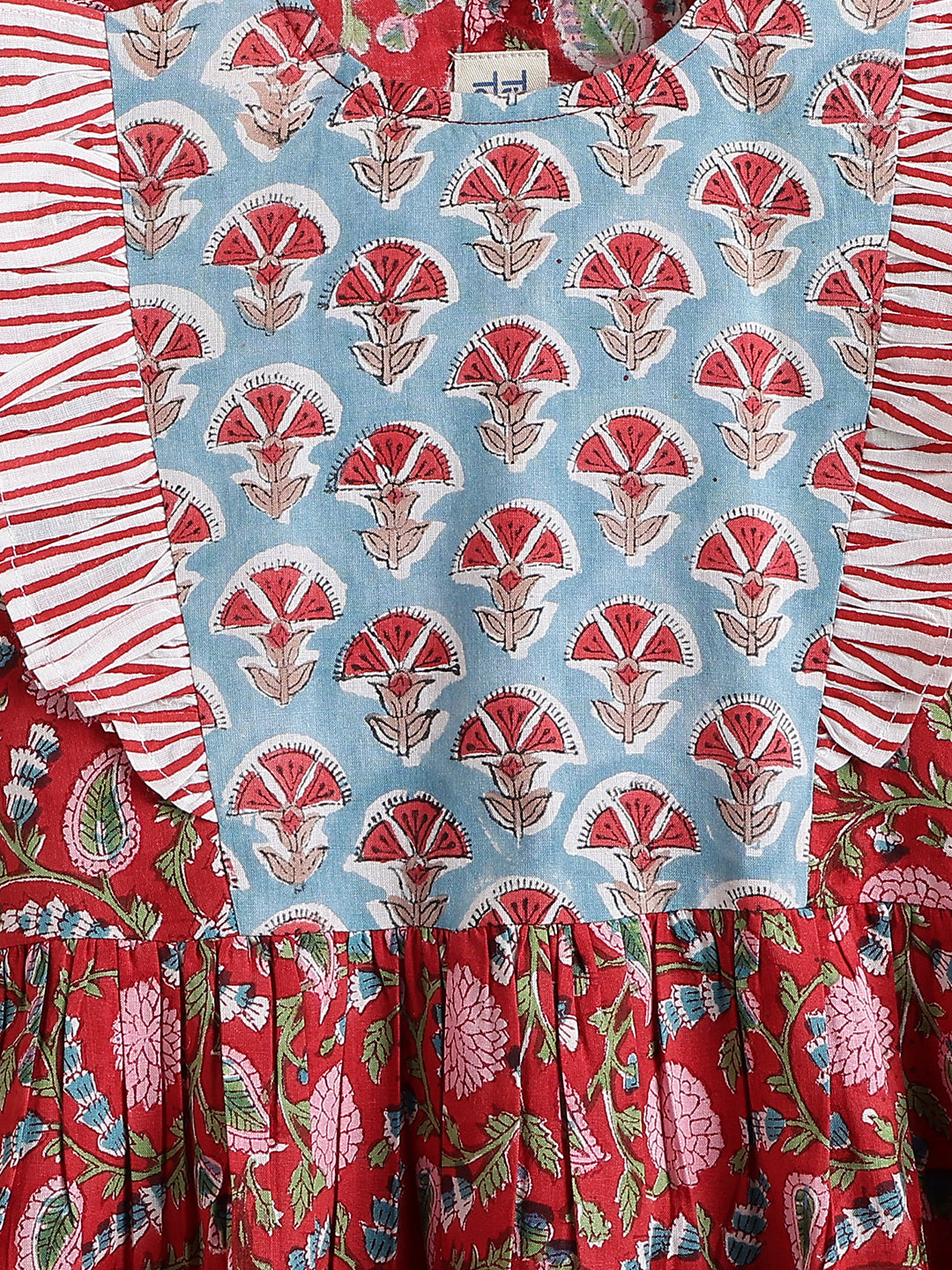 Cherry Red floral Top