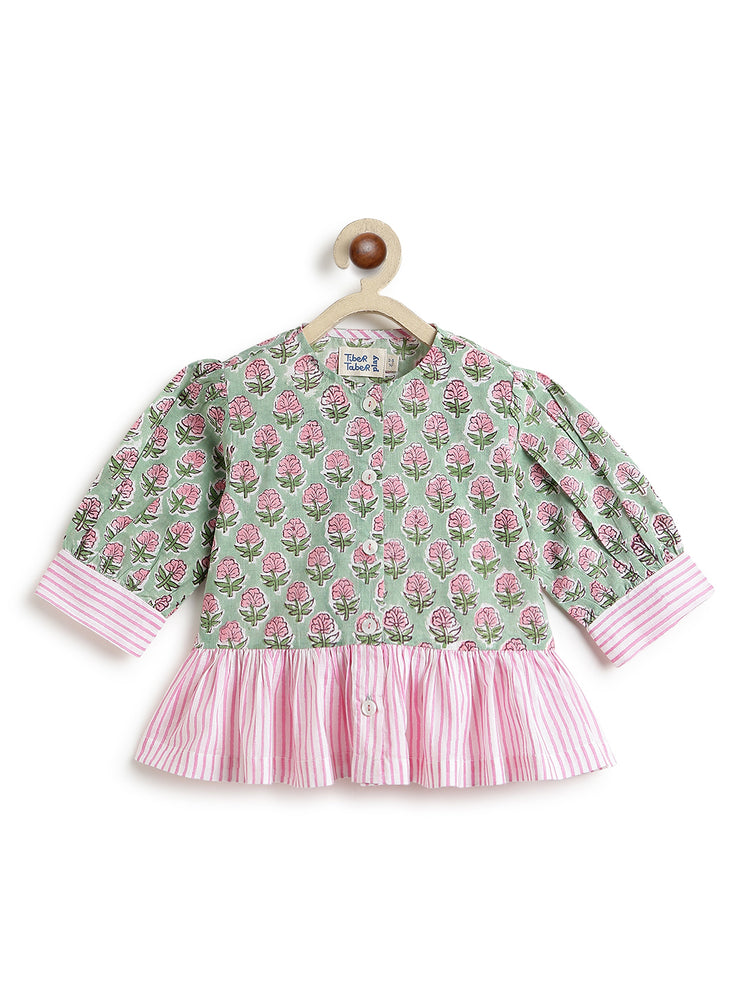 Gulbahar Top - Green