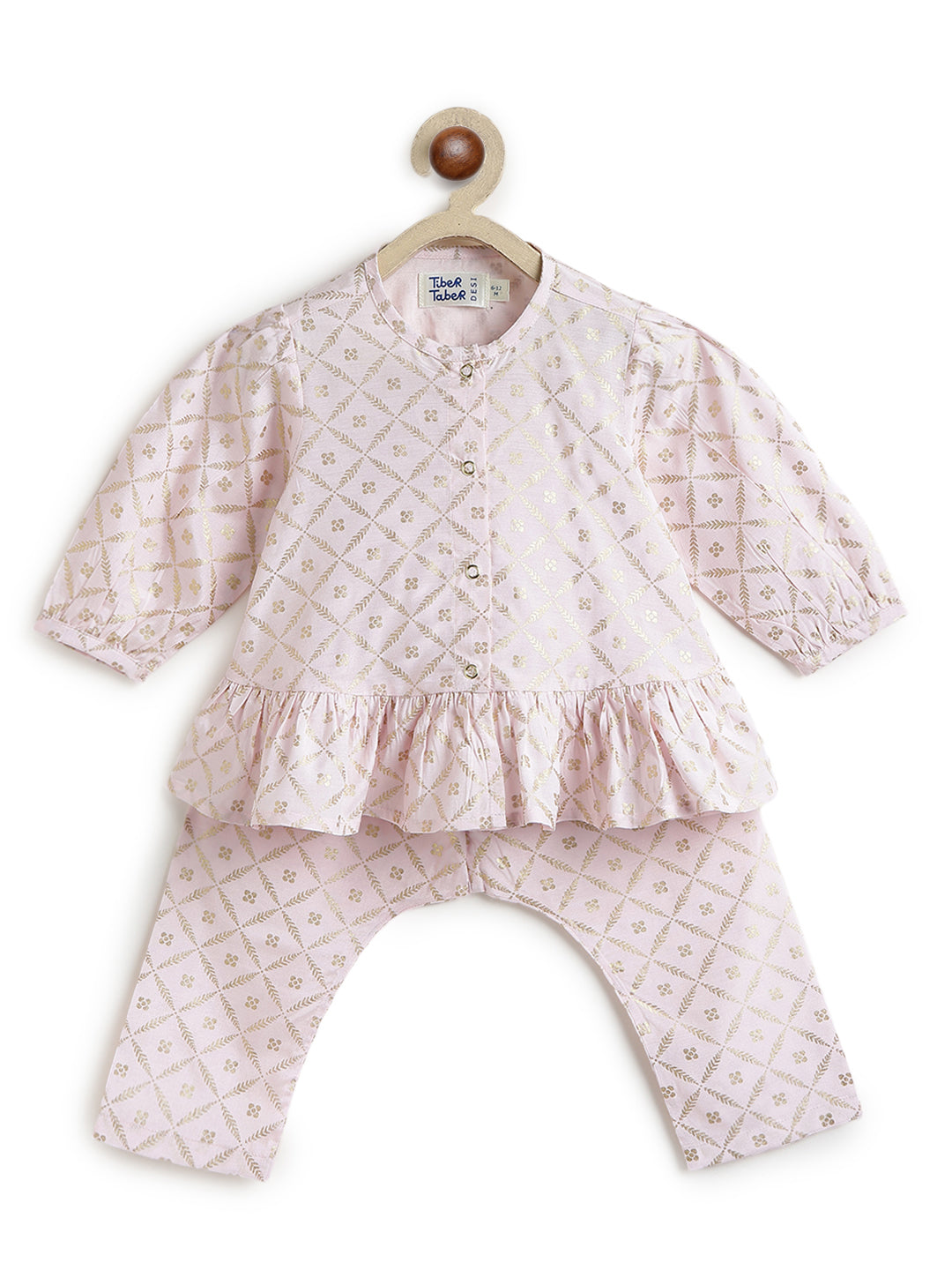 Rosy Glow Peplum Set