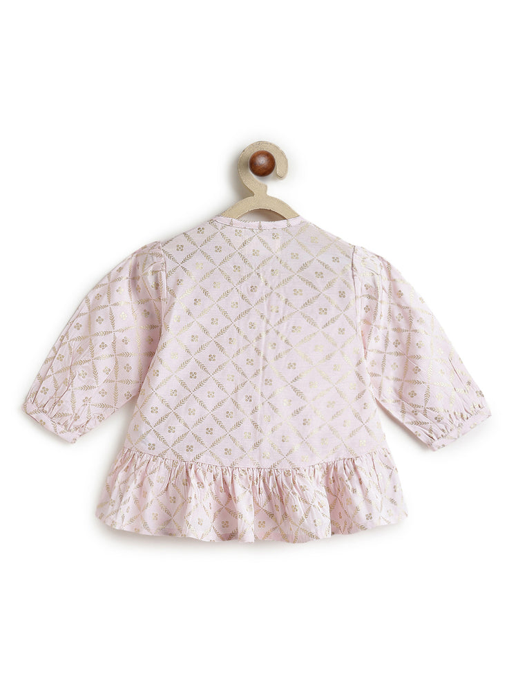 Rosy Glow Peplum Set