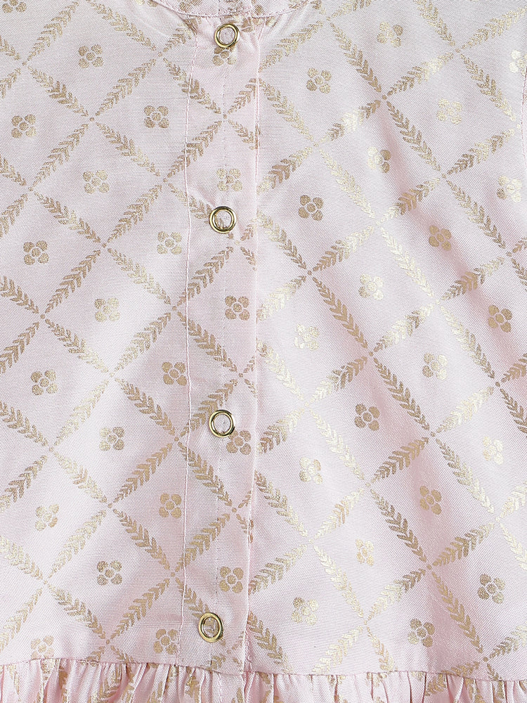 Rosy Glow Peplum Set