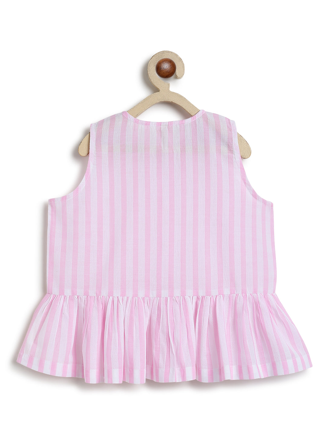 Candy Stripe Peplum Top