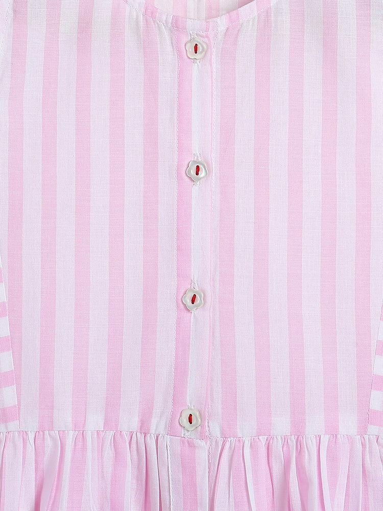Candy Stripe Peplum Top