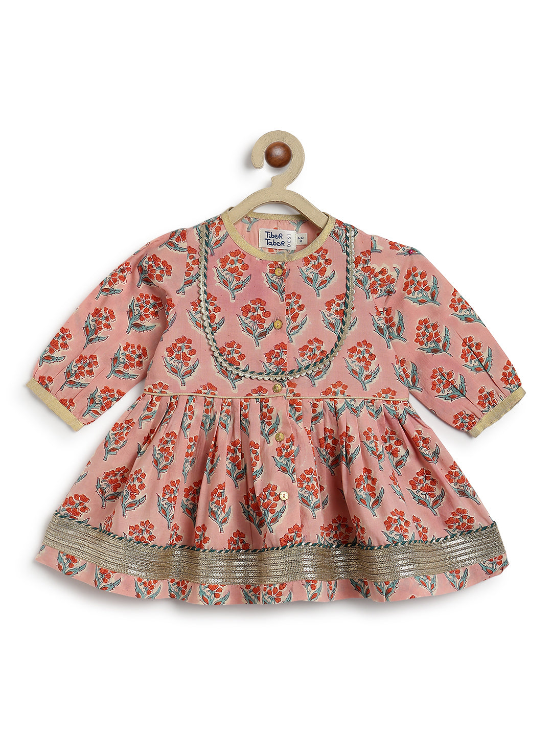 Peach Blossom Angrakha Set