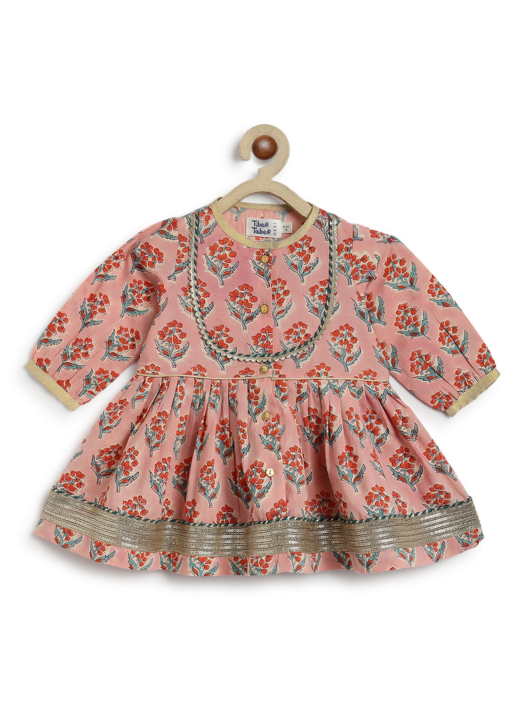 Peach Blossom Angrakha Set