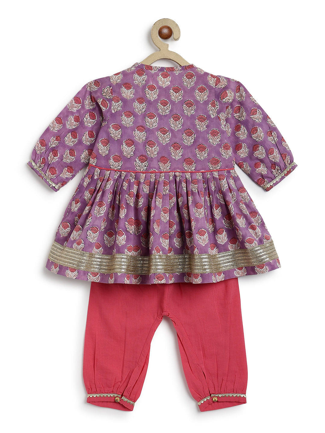 Purple Blossom Angrakha Set