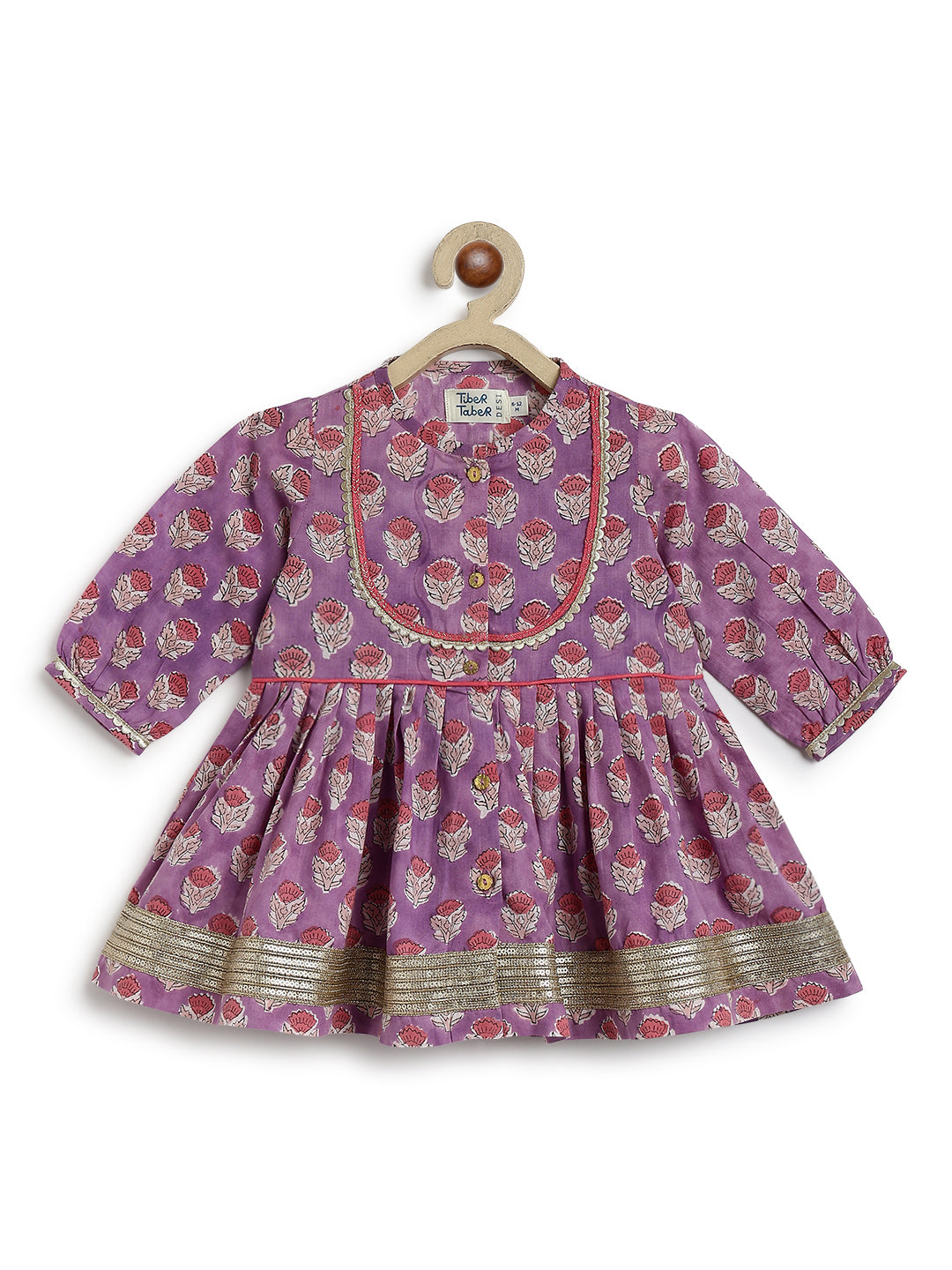 Purple Blossom Angrakha Set