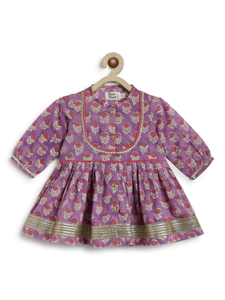 Purple Blossom Angrakha Set