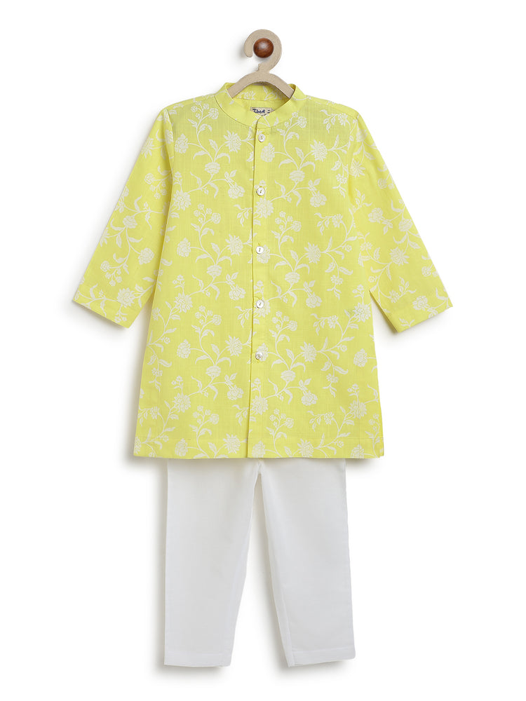 Lemon Sorbet Kurta Set