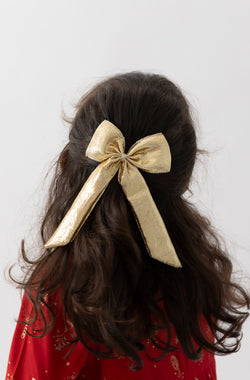 Golden Charm Hair Bow