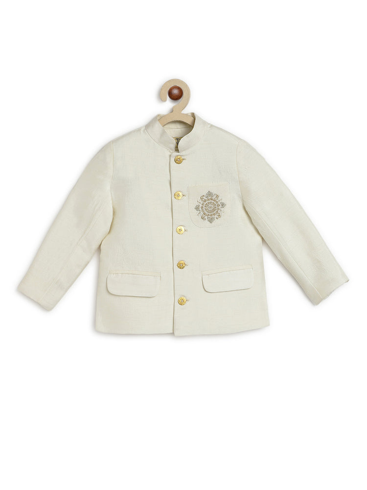 Riwayat Bandhgala for Baby Boys - Cream