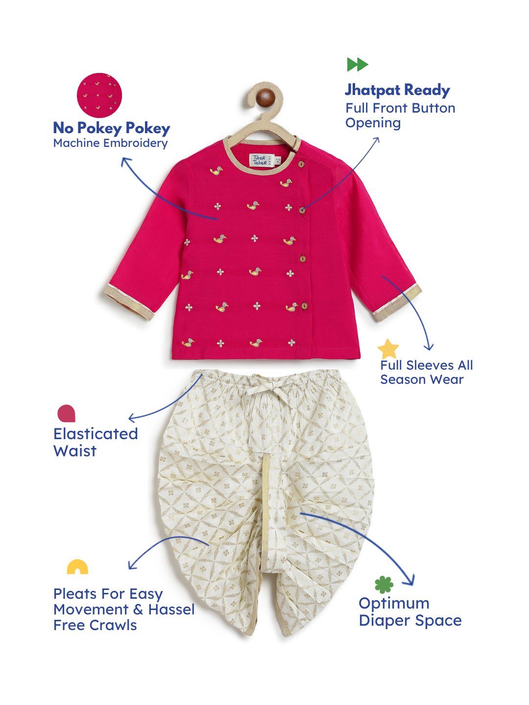 Little Bird Dhoti Set
