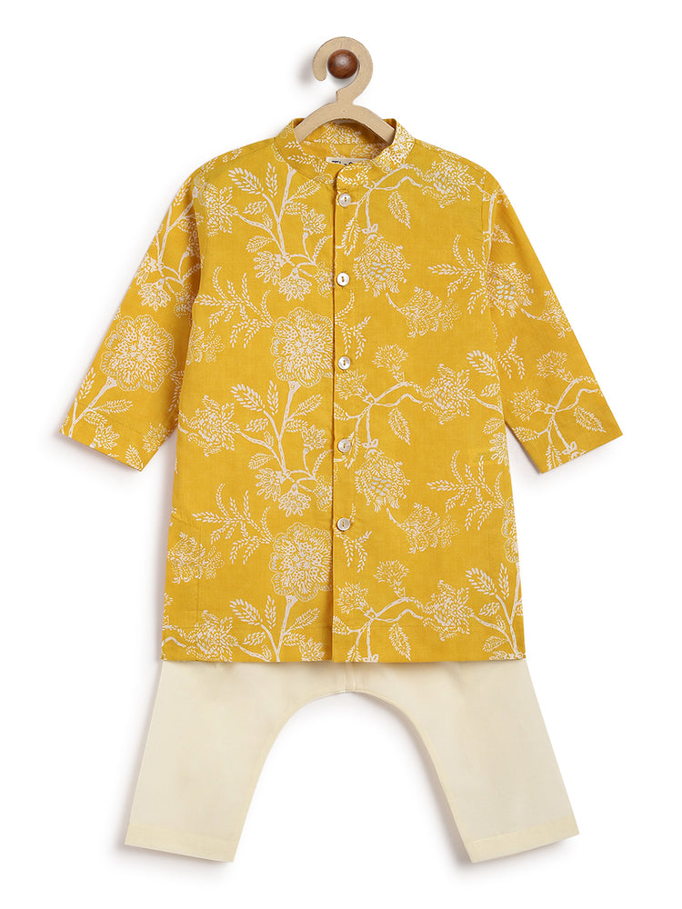 Baby Boy Floral Print Kurta Set