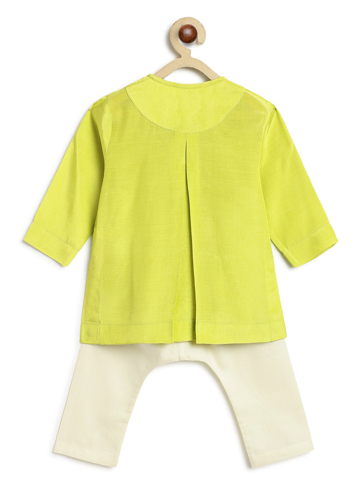 Patang Buta Green Kurta Set