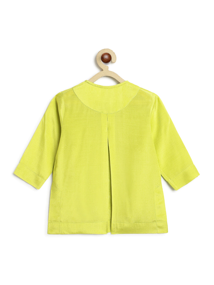 Patang Buta Green Kurta Set