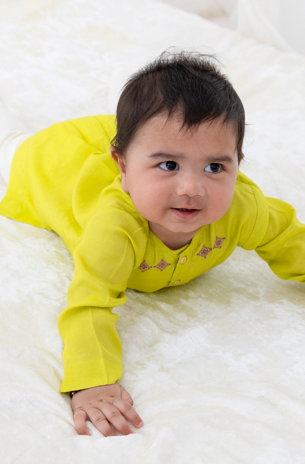 Patang Buta Green Kurta Set