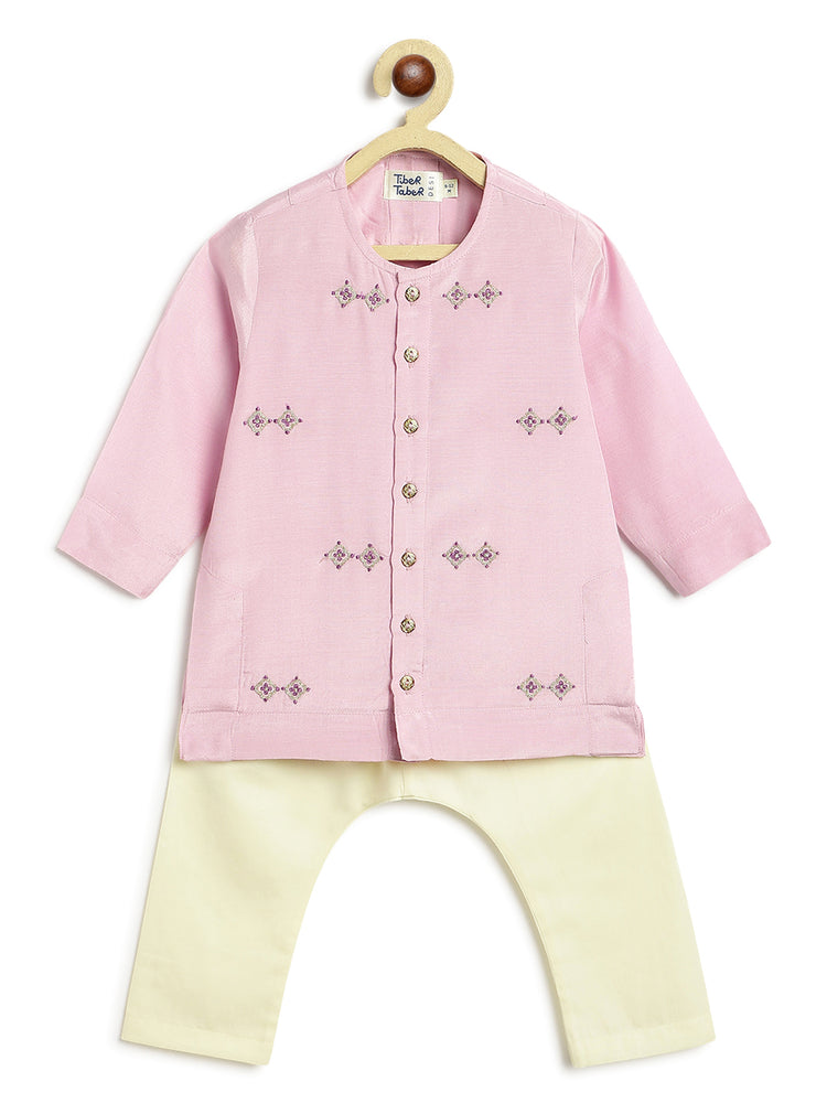 Patang Buta Pink Kurta Set