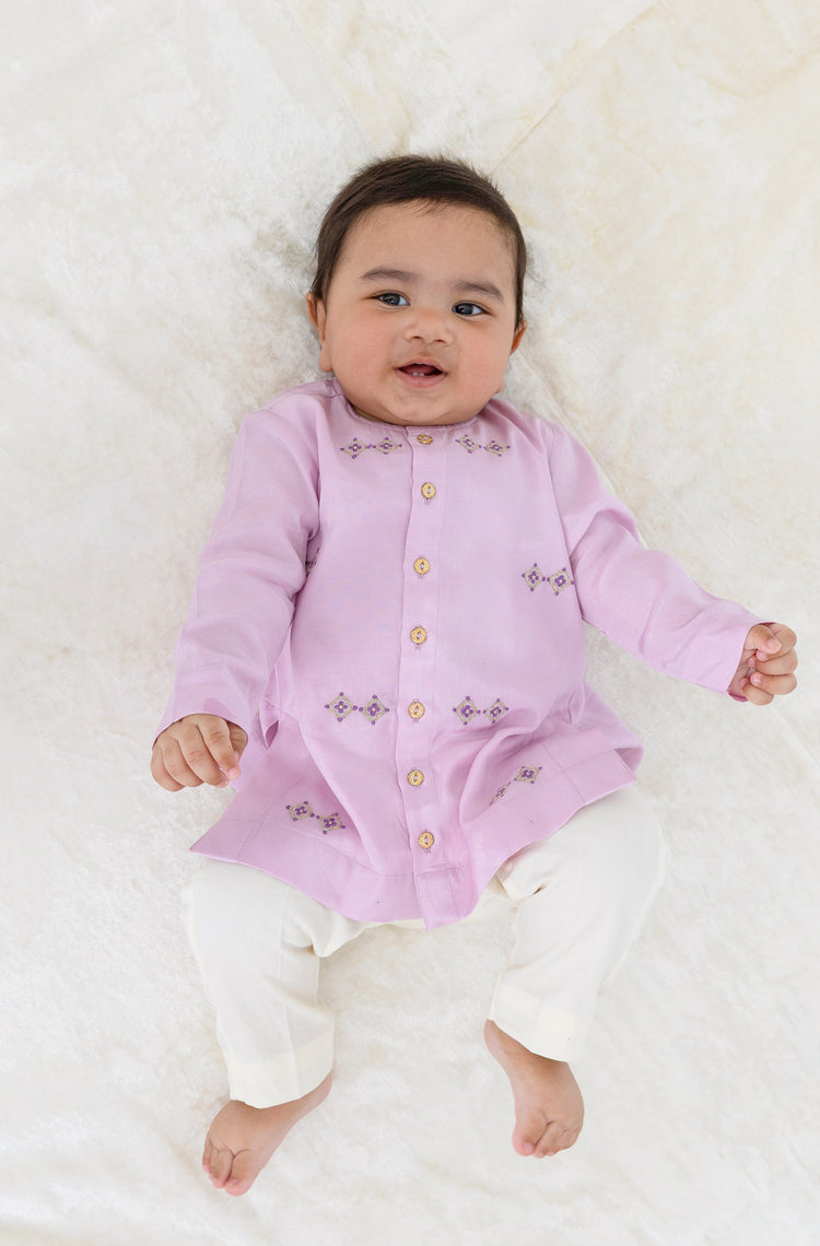 Patang Buta Pink Kurta Set