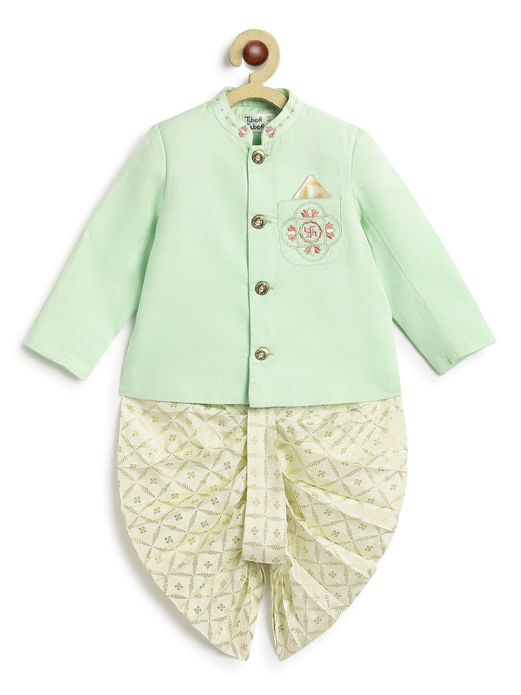 Aashirwaad Bandhgala Set - Green