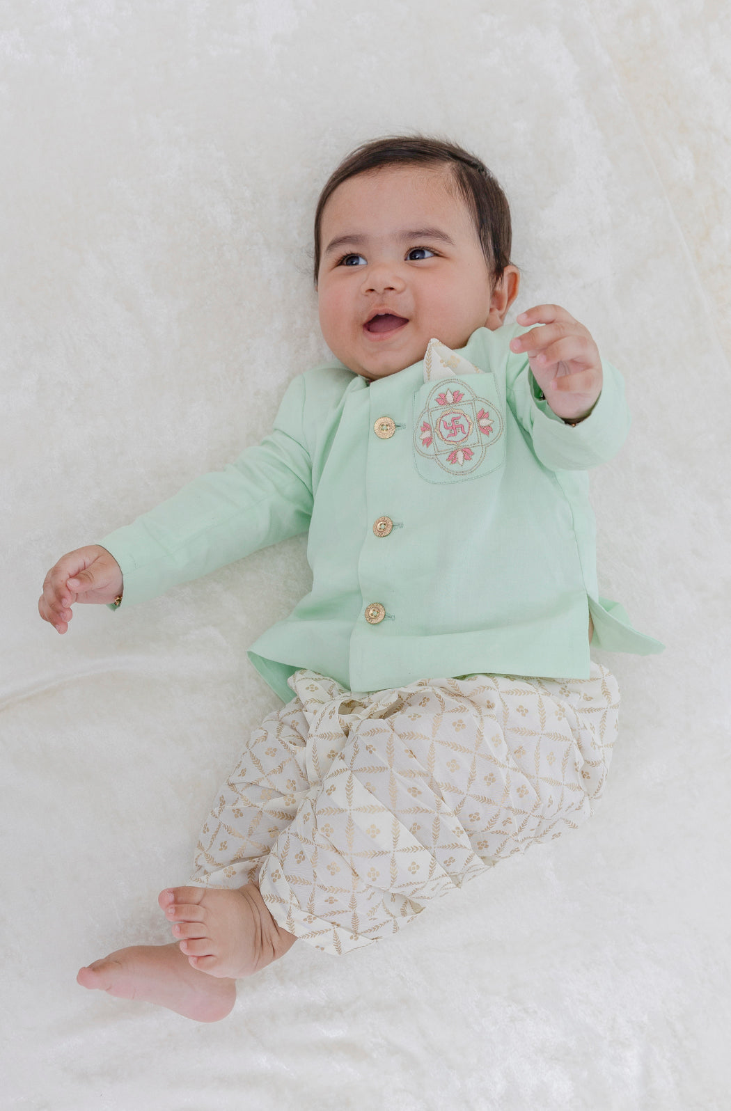 Aashirwaad Bandhgala Set - Green