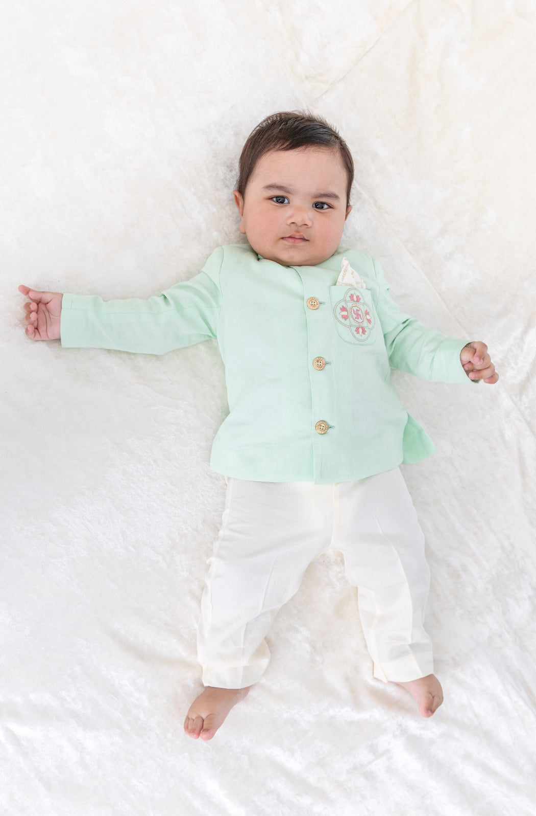 Aashirwaad Bandhgala Pant Set - Green