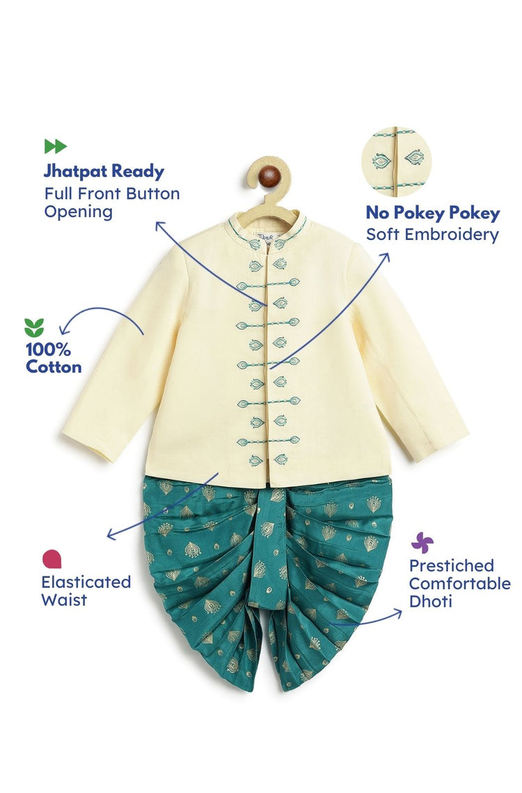 Mayur Bandhgala Set - Cream