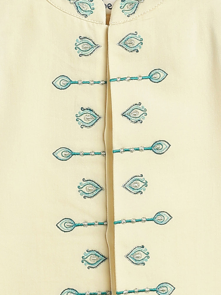 Mayur Bandhgala Set - Cream