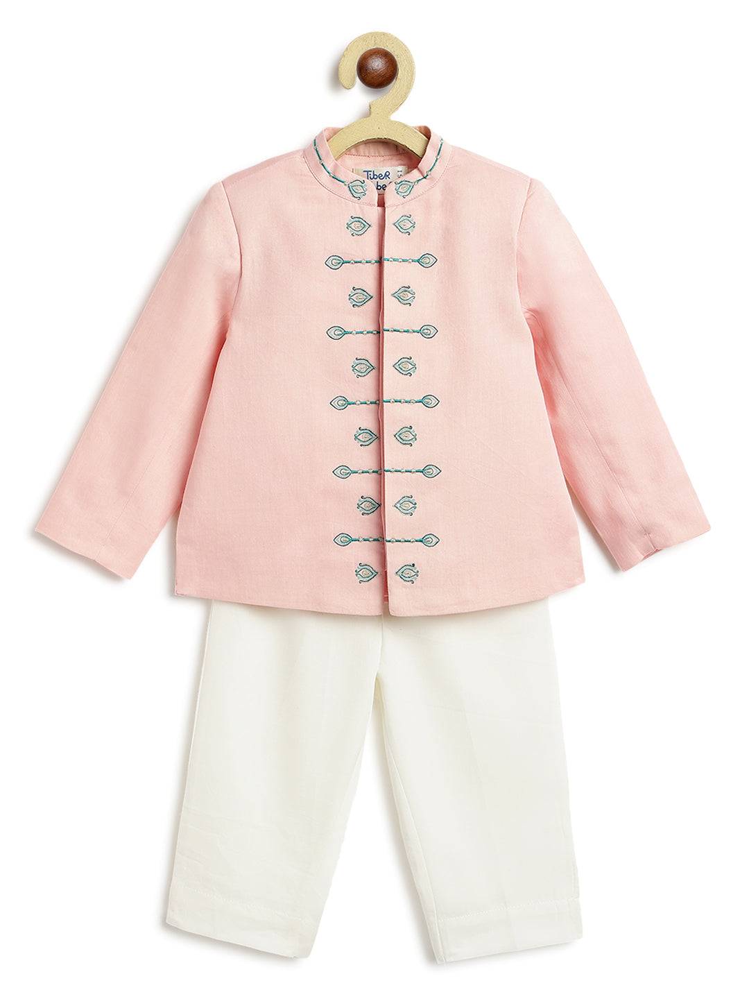 Mayur Bandhgala Pant Set - Pink