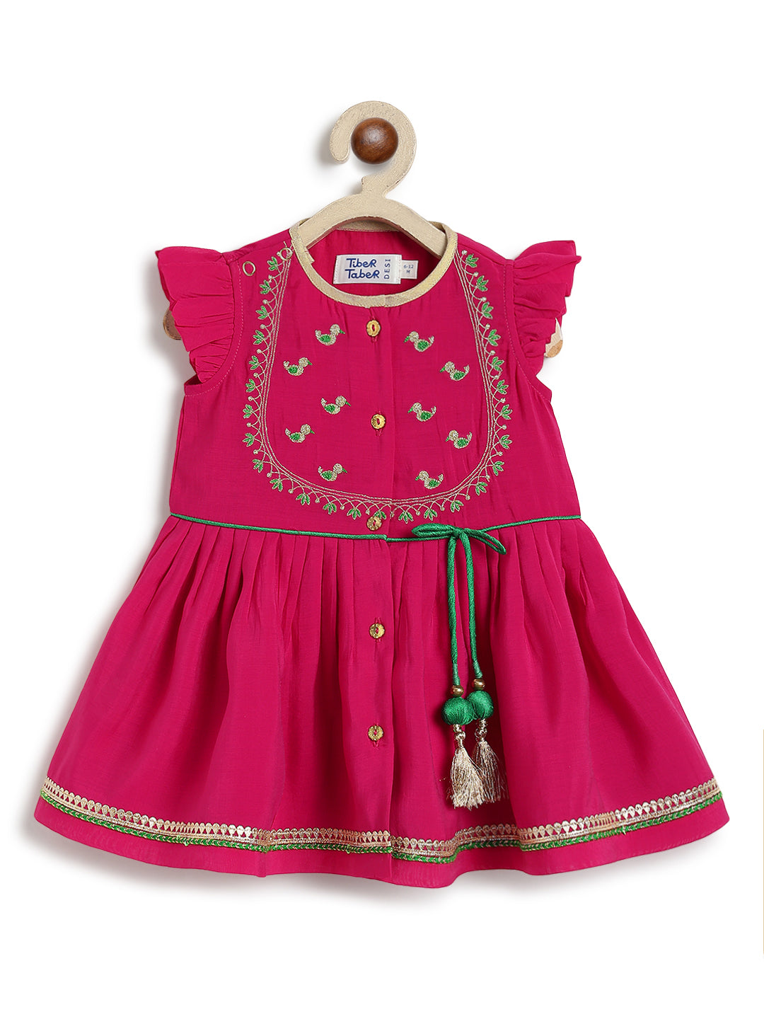 Meera Angrakha Set- Pink