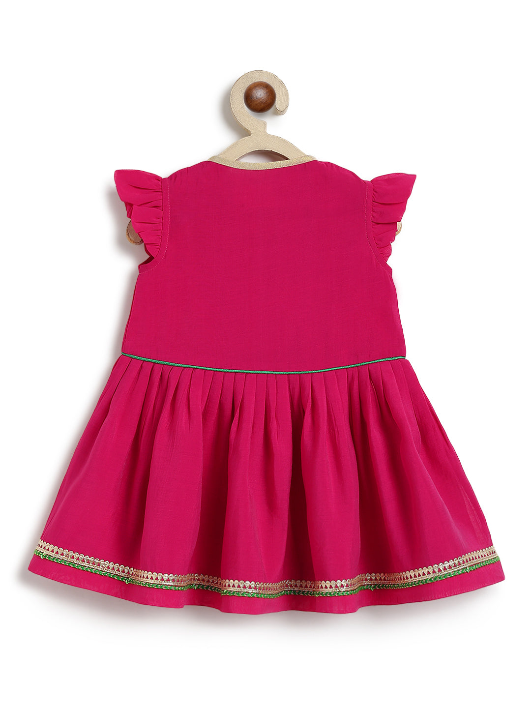Meera Angrakha Set- Pink