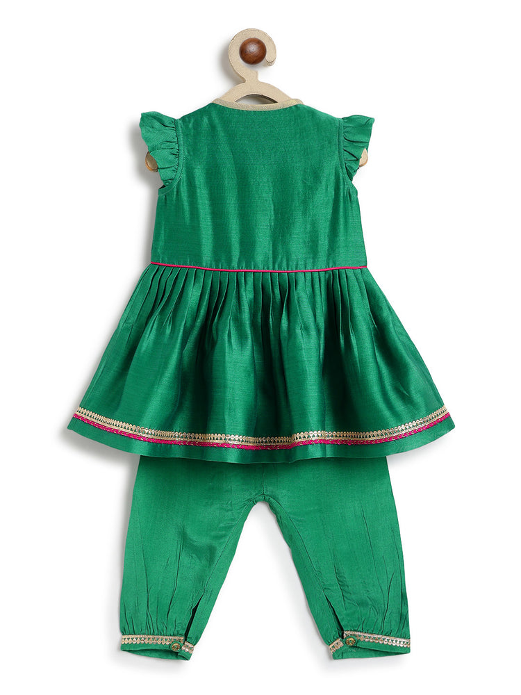Meera Angrakha Set- Green