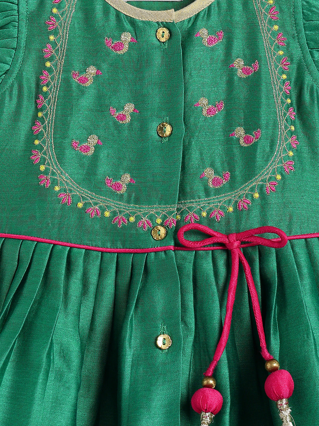Meera Angrakha Set- Green