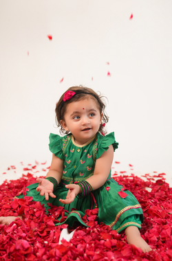 Meera Angrakha Set- Green